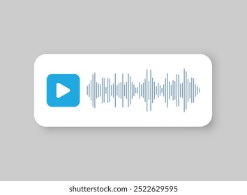 Play button icon in flat style. Music player vector illustration on isolated background. Playback interface sign business concept.