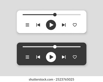 Ícone do botão Reproduzir em estilo simples. Ilustração vetorial do player de música em plano de fundo isolado. Conceito comercial de assinatura de interface de reprodução.