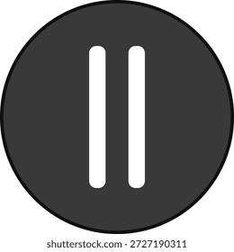 Play button icon in flat style. Music player vector illustration on isolated background.