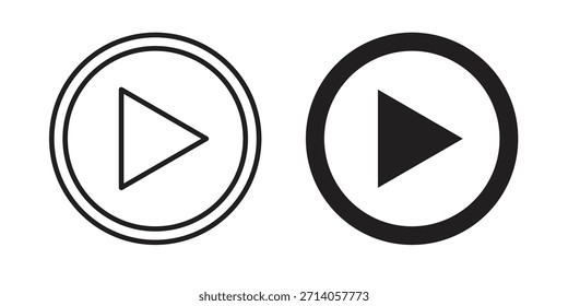 Jugar Botón icono gráfico doodle, boceto, Ilustración vectorial de dibujo de contorno