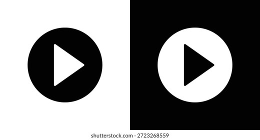 Play button icon grafische doodle designs collection