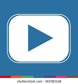 Play button icon Illustration design
