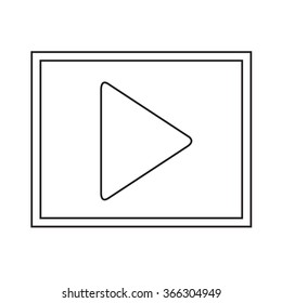 Play button icon Illustration design