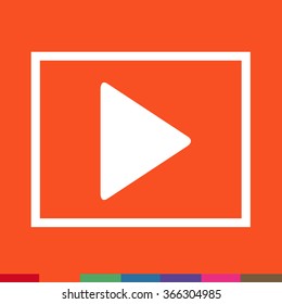 Play button icon Illustration design