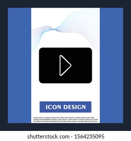 Play Button Icon Isolated On Background