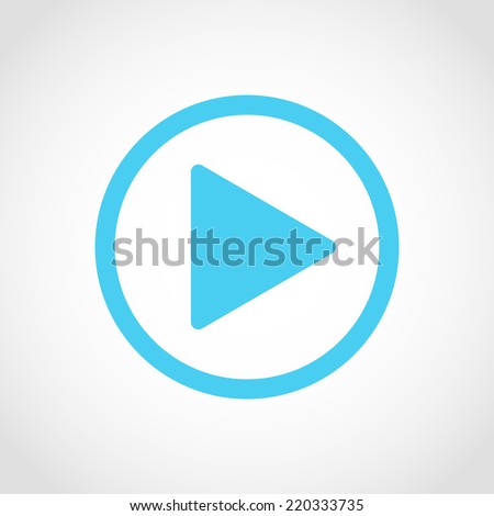 Play button Icon Isolated on White Background
