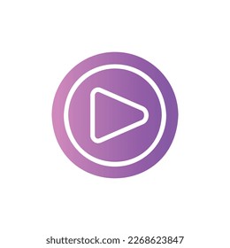 play button icon with isolated vektor and transparent background