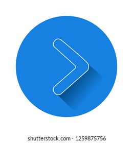 Play Button icon, Line drawing, elements are grouped.
