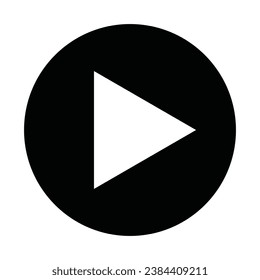 ilustración de la plantilla vectorial de diseño del logotipo del icono del botón de reproducción. EPS 10