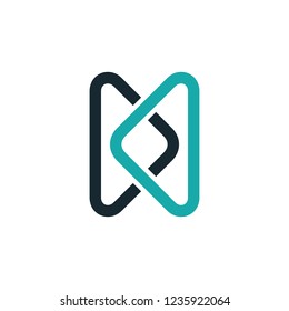 play button icon logo template music symbol