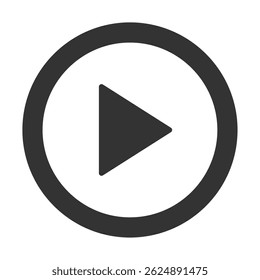 Play Button Icon for Media Controls