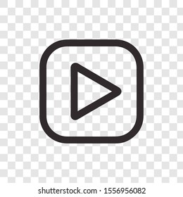Icono del botón Reproducir. Símbolo de audio del reproductor multimedia.