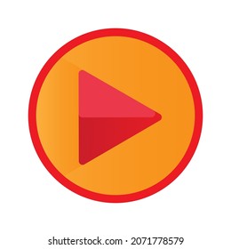 Play button icon. Play media player sign