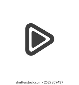 Ícone do botão Play para multimídia, vídeos e entretenimento - perfeito para players de vídeo, transmissão contínua e conteúdo de mídia