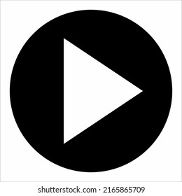 icono del botón de reproducción en la aplicación de música y vídeo