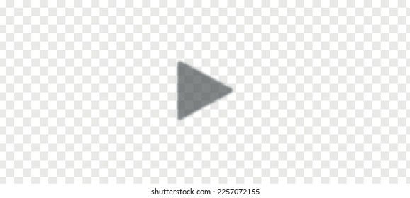 Play button icon on transparent background. Player video symbol. Vector illustration