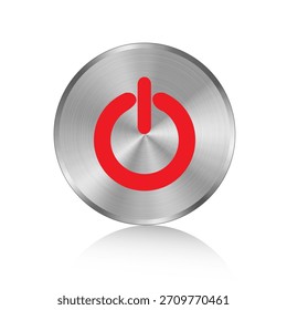 Icono del Botón del juego en el fondo blanco. Ilustración vectorial