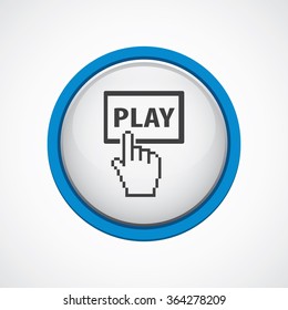 play button icon, on white background