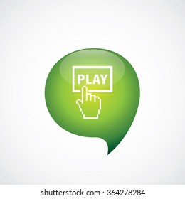 play button icon, on white background