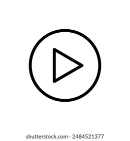Play Button Icon, Perfect for Media and Entertainment Graphics