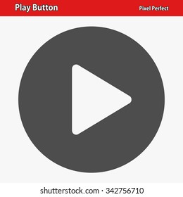 Play Button Icon. Professional, pixel perfect icons optimized for both large and small resolutions. EPS 8 format.