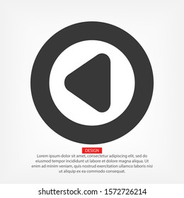 Play button icon. Reproduction. Vector EPS 10. Flat design reproduction. play icon. flat design. working graphics.
