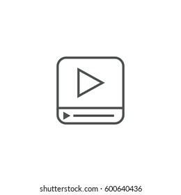 play button icon. sign design