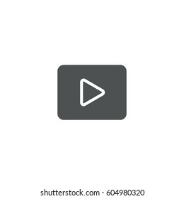 play button icon. sign design