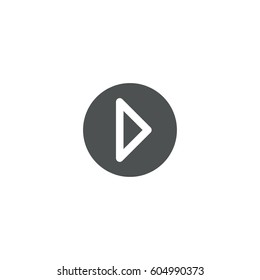 play button icon. sign design