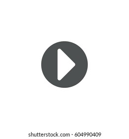 play button icon. sign design