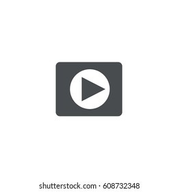 play button icon. sign design
