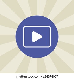 play button icon. sign design. background
