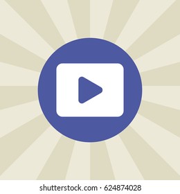 play button icon. sign design. background