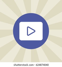 play button icon. sign design. background