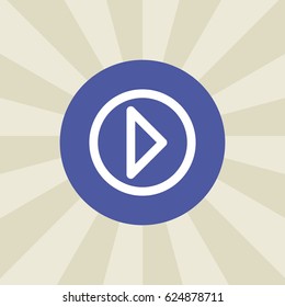play button icon. sign design. background