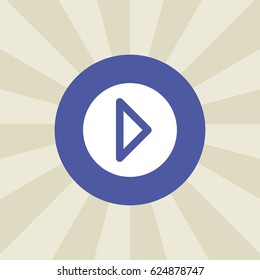 play button icon. sign design. background