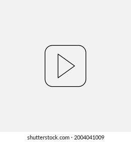 Play button icon sign vector,Symbol, logo illustration for web and mobile