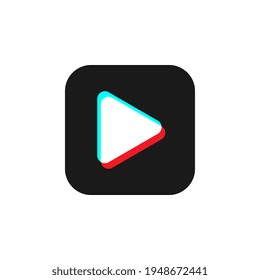Schaltfläche "Play"-Symbol, moderne Design-Schaltfläche in sozialen Medien