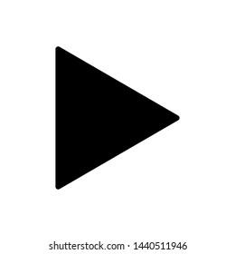 Play button icon in trendy flat style isolated on white background. Play symbol for your web site design, logo, app, UI. Vector illustration