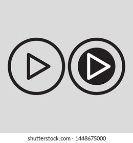 Play Button Icon Trendy Flat Style Stock Vector (Royalty Free