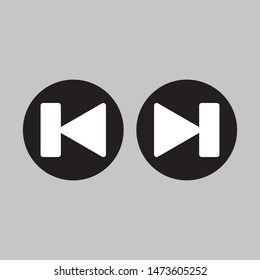 Play button icon in trendy flat style isolated on grey background. Play symbol for your web site design, logo, app, UI. Vector illustration, EPS10.