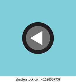 Play button icon in trendy flat style isolated on grey background. Play symbol for your web site design, logo, app, UI. Vector illustration, EPS10.