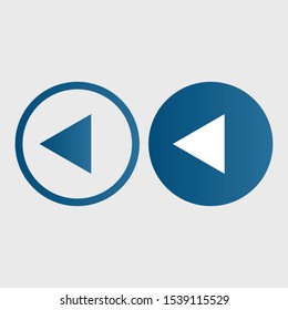 Play button icon in trendy flat style isolated on grey background. Play symbol for your web site design, logo, app, UI. Vector illustration, EPS10.