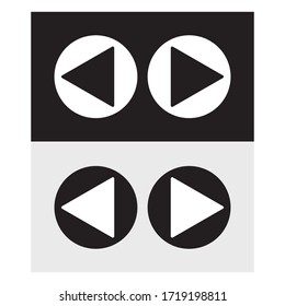 Play button icon in trendy flat style isolated on grey background. Play symbol for your web site design, logo, app, UI. Vector illustration