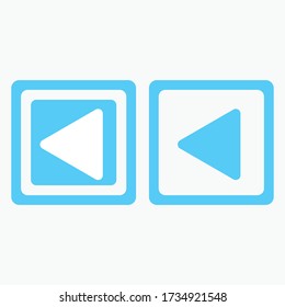 Play button icon in trendy flat style isolated on grey background. Play symbol for your web site design, logo, app, UI. Vector illustration
