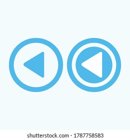 Play button icon in trendy flat style isolated on grey background. Play symbol for your web site design, logo, app, UI. Vector illustration