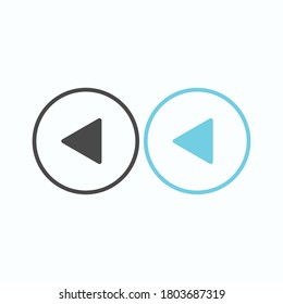 Icono del botón Reproducir en estilo plano de moda aislado en fondo gris. Reproducir símbolo para el diseño de tu sitio web, logotipo, aplicación, interfaz de usuario. Ilustración del vector