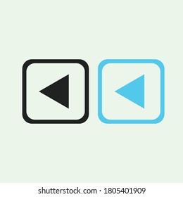 Play button icon in trendy flat style isolated on grey background. Play symbol for your web site design, logo, app, UI. Vector illustration