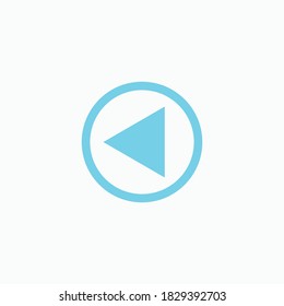 Play button icon in trendy flat style isolated on grey background. Play symbol for your web site design, logo, app, UI. Vector illustration