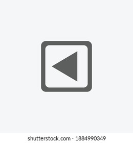 Play button icon in trendy flat style isolated on grey background. Play symbol for your web site design, logo, app, UI. Vector illustration, EPS10.